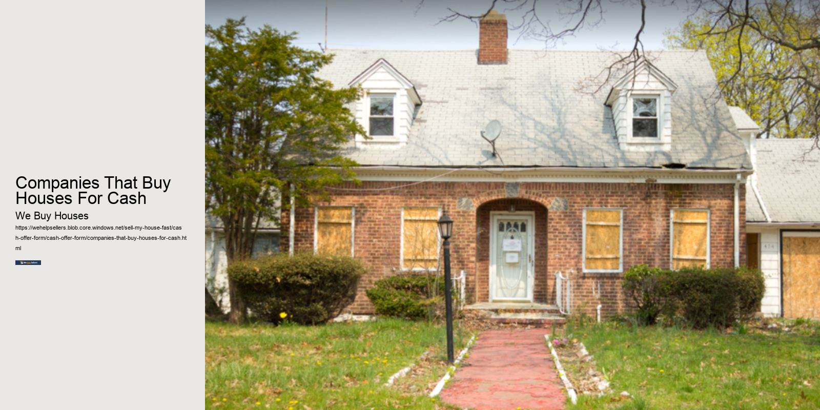 Companies That Buy Houses For Cash
