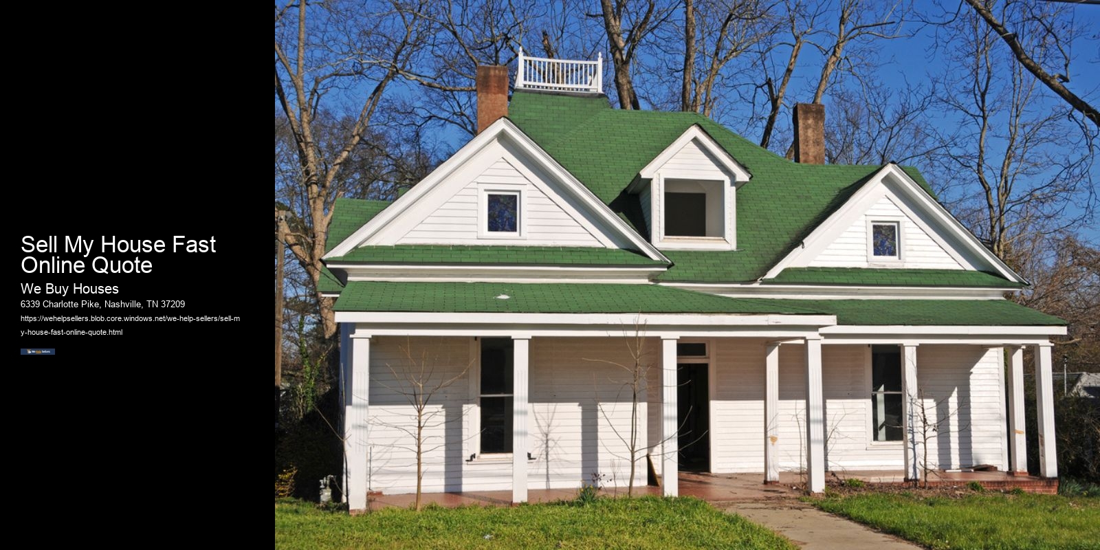 Sell My House Fast Online Quote