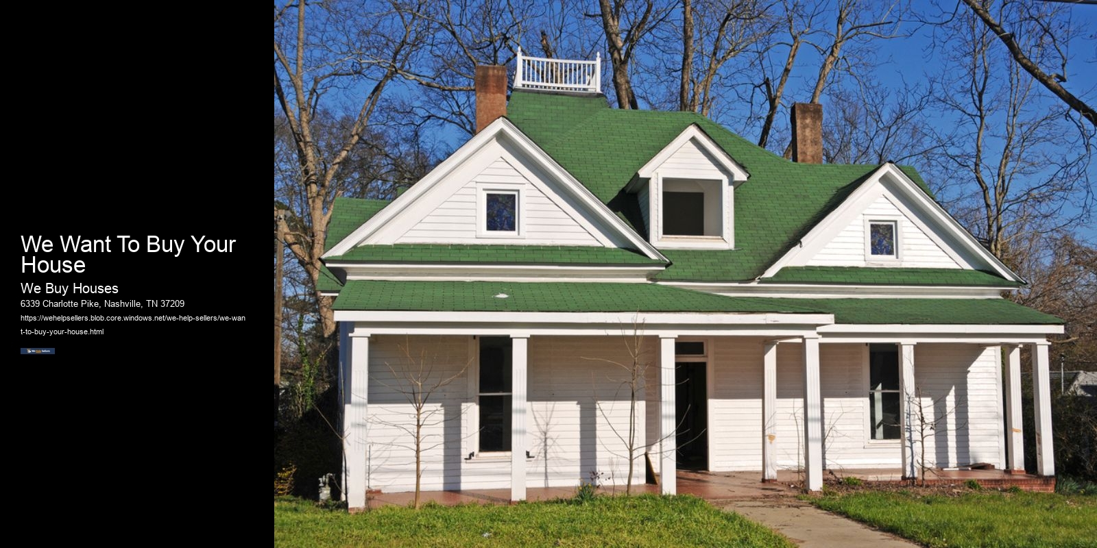 We Want To Buy Your House